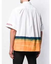 weißes bedrucktes Kurzarmhemd von Calvin Klein 205W39nyc