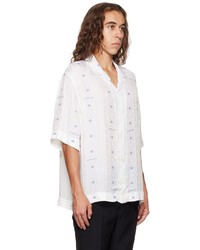 weißes bedrucktes Kurzarmhemd von Givenchy