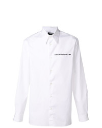 weißes bedrucktes Langarmhemd von Calvin Klein 205W39nyc