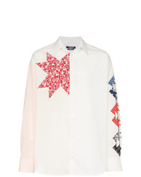 weißes bedrucktes Langarmhemd von Calvin Klein 205W39nyc