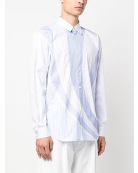 weißes bedrucktes Langarmhemd von Comme Des Garcons SHIRT