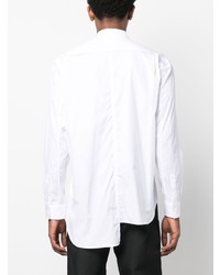 weißes bedrucktes Langarmhemd von Comme Des Garcons SHIRT