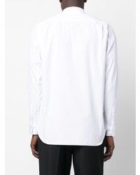 weißes bedrucktes Langarmhemd von Comme Des Garcons SHIRT