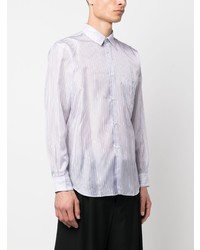 weißes bedrucktes Langarmhemd von Comme Des Garcons SHIRT