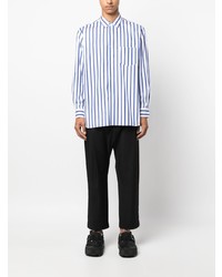 weißes bedrucktes Langarmhemd von Comme Des Garcons SHIRT