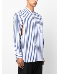 weißes bedrucktes Langarmhemd von Comme Des Garcons SHIRT