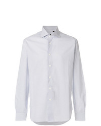 weißes bedrucktes Langarmhemd von Dell'oglio