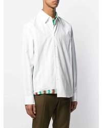 weißes bedrucktes Langarmhemd von Marni