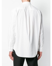 weißes bedrucktes Langarmhemd von Love Moschino