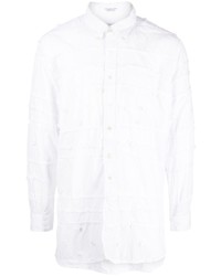 weißes bedrucktes Langarmhemd von Engineered Garments