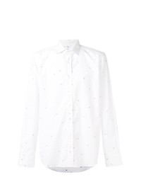 weißes bedrucktes Langarmhemd von Etro
