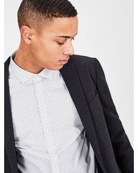 weißes bedrucktes Langarmhemd von Jack & Jones