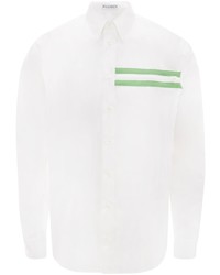 weißes bedrucktes Langarmhemd von JW Anderson