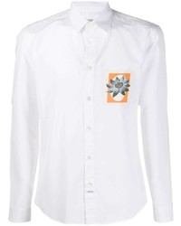 weißes bedrucktes Langarmhemd von Kenzo