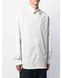 weißes bedrucktes Langarmhemd von Y/Project