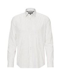 weißes bedrucktes Langarmhemd von Marc O'Polo
