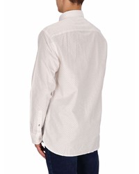 weißes bedrucktes Langarmhemd von Tommy Hilfiger