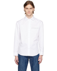 weißes bedrucktes Langarmhemd von Misbhv