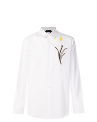 weißes bedrucktes Langarmhemd von N°21