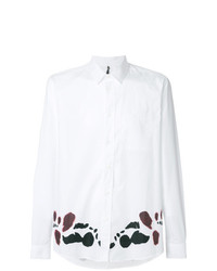 weißes bedrucktes Langarmhemd von Oamc