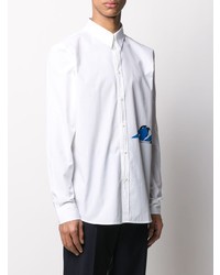 weißes bedrucktes Langarmhemd von Givenchy