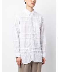 weißes bedrucktes Langarmhemd von Engineered Garments