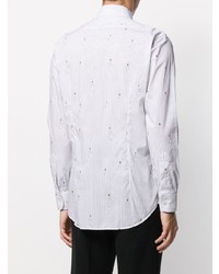 weißes bedrucktes Langarmhemd von Etro