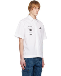 weißes bedrucktes Langarmhemd von Givenchy