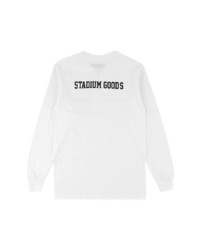 weißes bedrucktes Langarmshirt von Stadium Goods