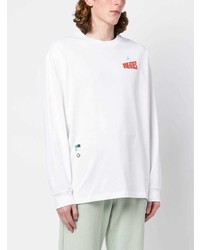 weißes bedrucktes Langarmshirt von Nike