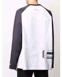 weißes bedrucktes Langarmshirt von Heron Preston