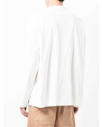 weißes bedrucktes Langarmshirt von Loewe
