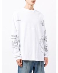 weißes bedrucktes Langarmshirt von Gcds