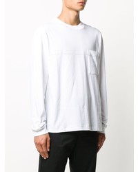 weißes bedrucktes Langarmshirt von Acne Studios