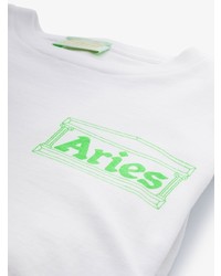 weißes bedrucktes Langarmshirt von Aries