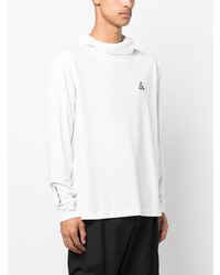 weißes bedrucktes Langarmshirt von Nike