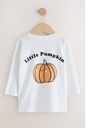 weißes bedrucktes Langarmshirt von next