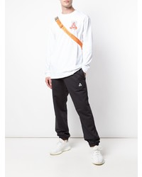 weißes bedrucktes Langarmshirt von Palace