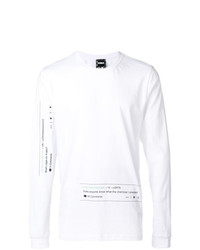 weißes bedrucktes Langarmshirt von Pam Perks And Mini