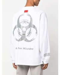 weißes bedrucktes Langarmshirt von A BETTER MISTAKE