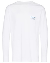 weißes bedrucktes Langarmshirt von Reception