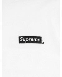 weißes bedrucktes Langarmshirt von Supreme