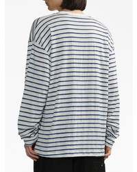 weißes bedrucktes Langarmshirt von Rhude