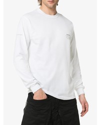 weißes bedrucktes Langarmshirt von Reception