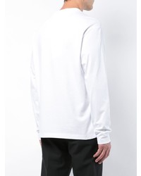 weißes bedrucktes Langarmshirt von Calvin Klein Jeans Est. 1978