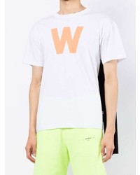 weißes bedrucktes Langarmshirt von Walter Van Beirendonck