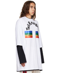 weißes bedrucktes Langarmshirt von Acne Studios