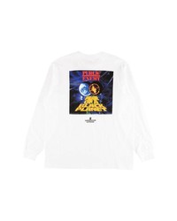 weißes bedrucktes Langarmshirt von Supreme