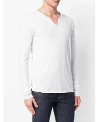 weißes bedrucktes Langarmshirt von Zadig & Voltaire