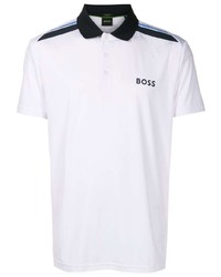 weißes bedrucktes Polohemd von BOSS